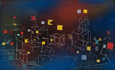 Coastal Town Decked with Flags Paul Klee